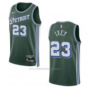 Maillot Detroit Pistons Jaden Ivey #23 Ville 2022-23 Vert