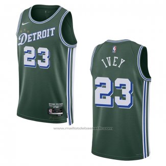 Maillot Detroit Pistons Jaden Ivey #23 Ville 2022-23 Vert