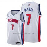 Maillot Detroit Pistons Thon Maker #7 Association Blanc