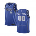 Maillot Enfant Dallas Mavericks Personnalise 17-18 Bleu