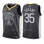 Maillot Enfant Golden State Warriors Kevin Durant #35 Statement 2017-18 Gris