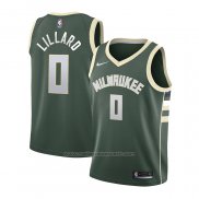 Maillot Enfant Milwaukee Bucks Damian Lillard #0 Icon Vert