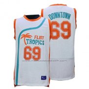 Maillot Film Flint Tropscs Vture Downtown #69 Blanc