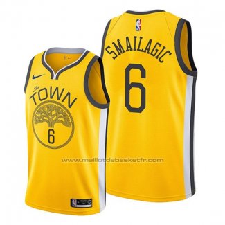 Maillot Golden State Warriors Alen Smailagic #6 Earned Jaune