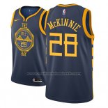 Maillot Golden State Warriors Alfonzo Mckinnie #28 Ville 2018-19 Bleu