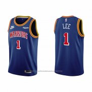 Maillot Golden State Warriors Damion Lee #1 75th Anniversary Bleu