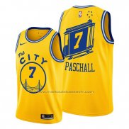 Maillot Golden State Warriors Eric Paschall #7 Hardwood Classics Or