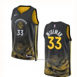 Maillot Golden State Warriors James Wiseman #33 Ville 2022-23 Noir