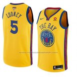 Maillot Golden State Warriors Kevon Looney Ville 2017-18 Or