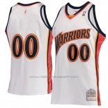 Maillot Golden State Warriors Personnalise Hardwood Classics 2009-10 Blanc