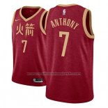 Maillot Houston Rockets Carmelo Anthony #7 Ville 2018-19 Rouge