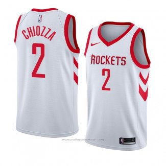 Maillot Houston Rockets Chris Chiozza #2 Association 2018 Blanc