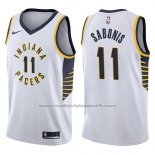 Maillot Indiana Pacers Domantas Sabonis #11 Association 2017-18 Blanc