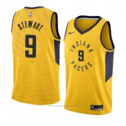 Maillot Indiana Pacers Elijah Stewart #9 Statement 2018 Jaune