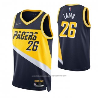 Maillot Indiana Pacers Jeremy Lamb #26 Ville 2021-22 Bleu