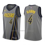 Maillot Indiana Pacers Victor Oladipo #4 Ville 2018 Gris
