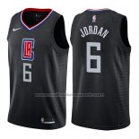 Maillot Los Angeles Clippers Deandre Jordan #6 Statement 2019 Noir