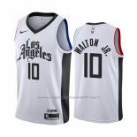 Maillot Los Angeles Clippers Derrick Walton Jr. #10 Ville Blanc