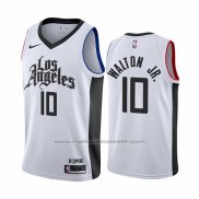 Maillot Los Angeles Clippers Derrick Walton Jr. #10 Ville Blanc