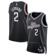 Maillot Los Angeles Clippers Kawhi Leonard #2 Ville 2022-23 Noir