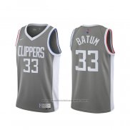 Maillot Los Angeles Clippers Nicolas Batum #33 Earned 2020-21 Gris