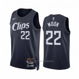 Maillot Los Angeles Clippers Xavier Moon #22 Ville 2023-24 Bleu