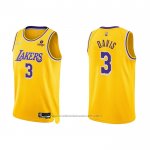 Maillot Los Angeles Lakers Anthony Davis #3 75th Anniversary 2021-22 Jaune