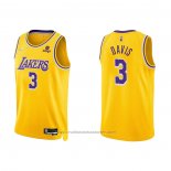 Maillot Los Angeles Lakers Anthony Davis #3 75th Anniversary 2021-22 Jaune