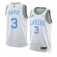 Maillot Los Angeles Lakers Anthony Davis #3 Classic 2022-23 Blanc