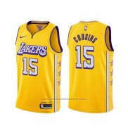Maillot Los Angeles Lakers Demarcus Cousins #15 Ville Jaune