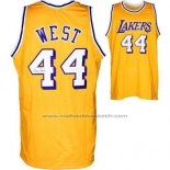 Maillot Los Angeles Lakers Jerry West #44 Retro Jaune