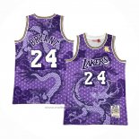 Maillot Los Angeles Lakers Kobe Bryant #24 Asian Heritage Throwback 1996-97 Volet