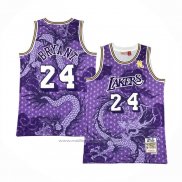 Maillot Los Angeles Lakers Kobe Bryant #24 Asian Heritage Throwback 1996-97 Volet