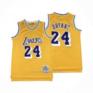 Maillot Los Angeles Lakers Kobe Bryant #24 Mitchell & Ness 2007-08 Jaune