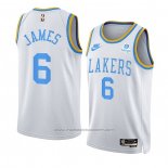 Maillot Los Angeles Lakers LeBron James #6 Classic 2022-23 Blanc