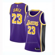 Maillot Los Angeles Lakers Lebron James #23 Statement 2020-21 Volet