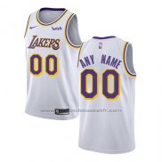 Maillot Los Angeles Lakers Personnalise Association 2018-19 Blanc