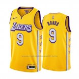 Maillot Los Angeles Lakers Rajon Rondo #9 Ville Edition Jaune
