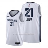 Maillot Memphis Grizzlies Tyus Jones #21 Association Blanc