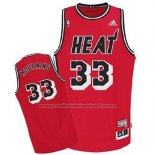 Maillot Miami Heat Alonzo Mourning #33 Retro Rouge