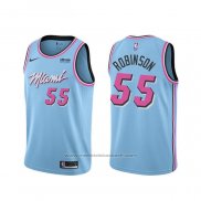 Maillot Miami Heat Duncan Robinson #55 Ville Bleu