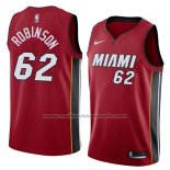 Maillot Miami Heat Duncan Robinson #62 Statement 2018 Rouge