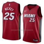 Maillot Miami Heat Jordan Mickey #25 Statement 2018 Rouge