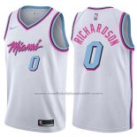 Maillot Miami Heat Josh Richardson #0 Ville 2017-18 Blanc