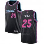 Maillot Miami Heat Kendrick Nunn #25 Ville 2018-19 Noir