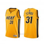 Maillot Miami Heat Max Strus #31 Earned 2020-21 Or