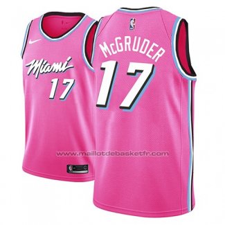 Maillot Miami Heat Rodney Mcgruder #17 Earned 2018-19 Rosa