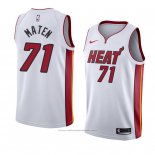 Maillot Miami Heat Yante Maten #71 Association 2017-18 Blanc