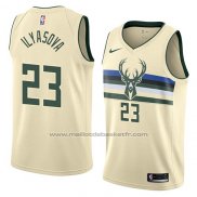 Maillot Milwaukee Bucks Ersan Ilyasova #23 Ville 2018 Crema