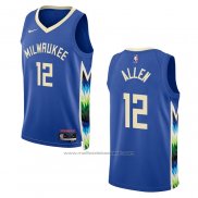 Maillot Milwaukee Bucks Grayson Allen #12 Ville 2022-23 Bleu